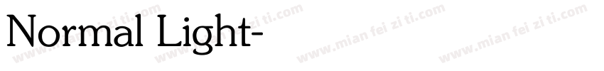 Normal Light字体转换